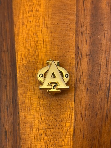 Alpha Phi Schwesternschaft Frauen Bruderschaft Mitglied Abzeichen Pin Gold gefüllt