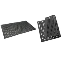Non-slip Anti Fatigue Rubber Drainage Floor Mat Restaurant Kitchen Bar 60" 35"