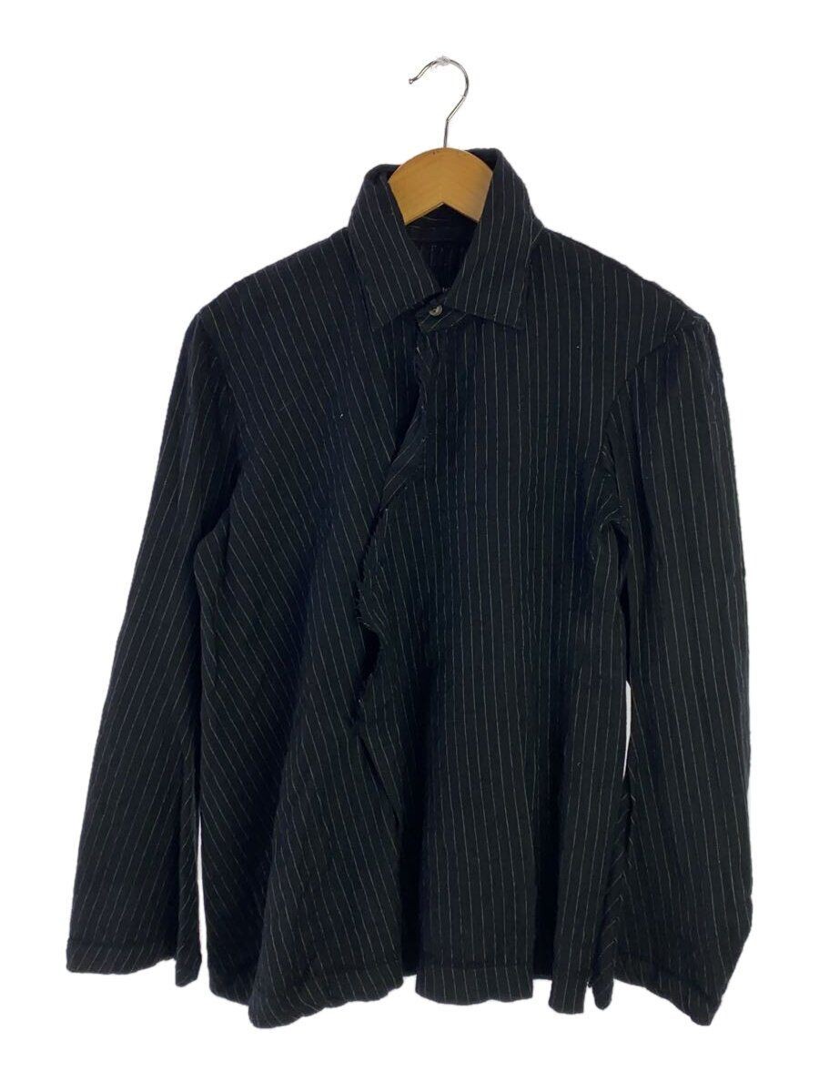 Camicia COMME des GARCONS altra manica lunga lana righe nere usata