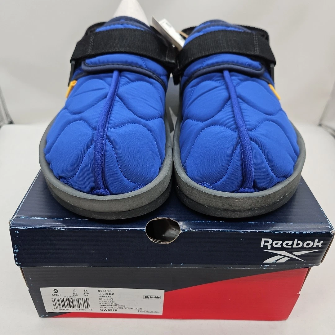 Nuovi sandali Reebok uomo Beatnik trapuntati classici cobalto taglia 9 GW8325