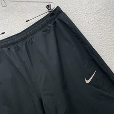 Nike Golf Pants Mens Large L Storm-Fit Black Waterproof Wind Rain Golf Ankle Zip
