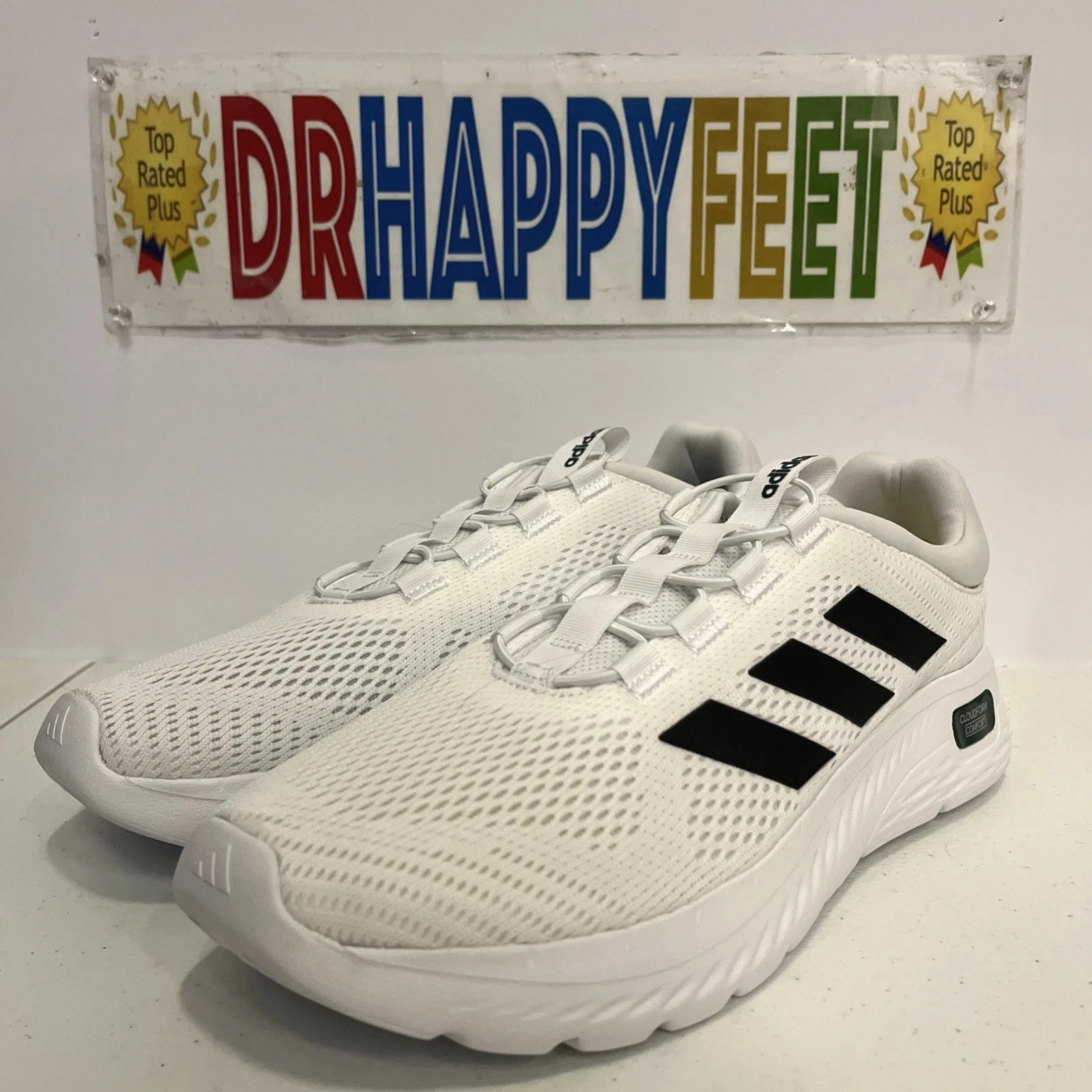 Adidas Cloudfoam Comfy Men's Running Shoes White IH3610 New