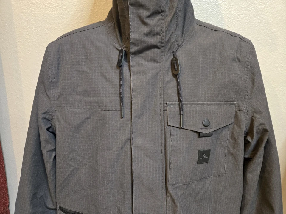 Chaqueta Rip Curl Adulto Talla Grande Gris Oscuro Anti Serie Buscador de Calor Con Capucha Cremallera Foto 3 de 4
