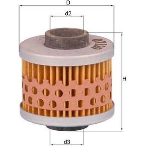 Knecht OX 129 ÖLfilter FüR Peugeot Aprilia BMW Elyseo Elystar Satelis Citystar-image
