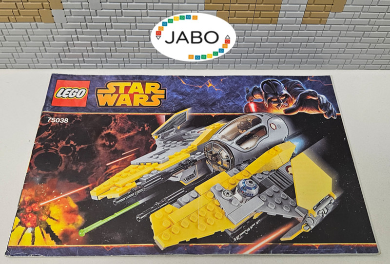 (OK 10/20) Lego Star Wars Building Instructions 75038 Jedi Interceptor