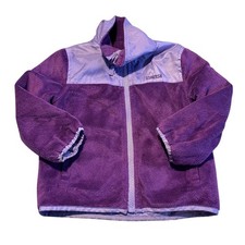 OshKosh B'gosh Girls 2T Reversible Purple Fleece Windbreaker Jacket