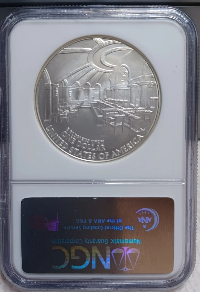 2005 P John Marshall Commemorative Proof Silver Dollar NGC MS69 (Video)- SL0141 - Image 2 of 2