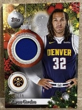 Aaron Gordon 2025-26 Topps Holiday Jersey Relic 21/99 SP Silver Glitter Nuggets