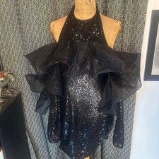 Women's Asos Luxe Dress Black 6 NWOT