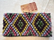 NWT Andes FairTrade Handmade Alpaca Wool Lined Headband Ear Warmer Colorful