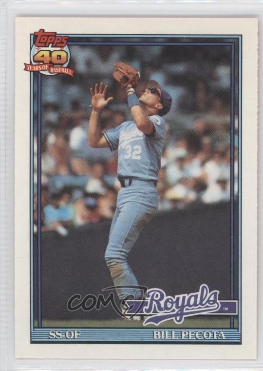 1991 O-Pee-Chee Bill Pecota #754 0a1