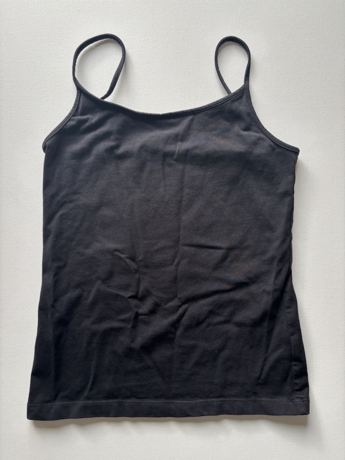 Gap Closeknit Basic Cami Adjustable Black Size Sm… - image 7