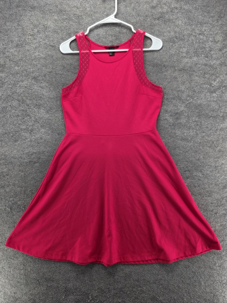 short sleeve jersey dress h&m Ladies - Light Gray Pointelle-Jersey Dress - Size: XXL