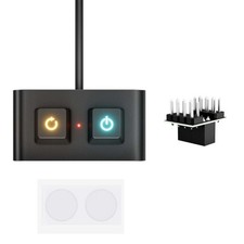 Desktop PC Double Function Switches Aluminum Housing Mechanical Keycap Design