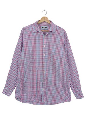 WALBUSCH Freizeithemd Herren 42/M Kariert Mehrfarbig Langarm Casual