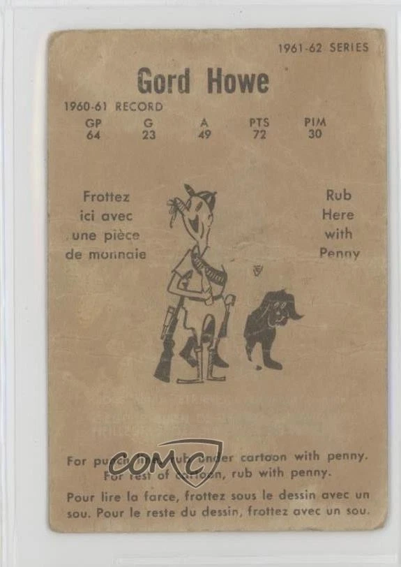 1961-62 Parkhurst Gordie Howe #20 HOF - Image 2 of 2