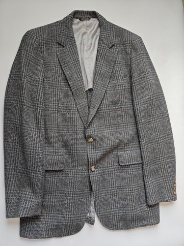 ๐บ๐ฒ Vtg Two Button Tweed Sports Coat Made In USA 40 L Gray Multicolor - Picture 5 of 9