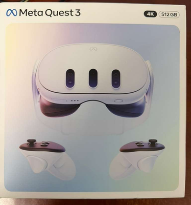 Meta Quest 3 512GB VR Headset - White for sale online | eBay