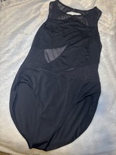 Women s Black Mesh Panel leotard