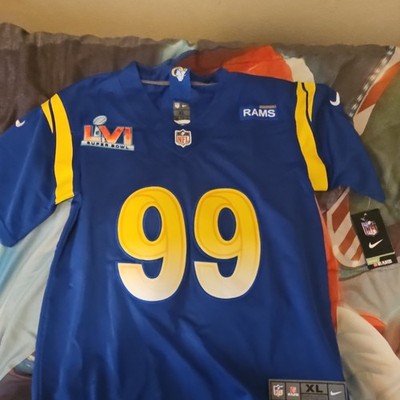  Aaron Donald Rams Jersey #99 Super Bowl LVI XL youth Jersey new with tags