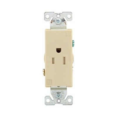Eaton TR6250V-BOX - Recp TR Deco Sgl 15A125V 2P3W B/Swire IV - 1EA