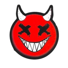 Red Devil Horns Vinyl Sticker Die Cut Satan Evil Horror Demon Journal Gift Red Devil Horns Vinyl Sticker Die Cut Satan Evil Horror Demon Journal Gift