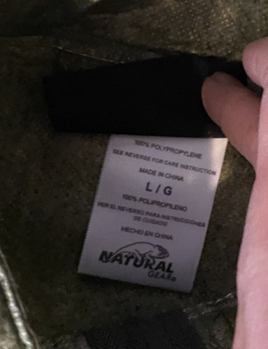 Natural Gear Ultralight Rain Suit Jacket w/hood & Pants Bag Set Green Camo L - Picture 2 of 4