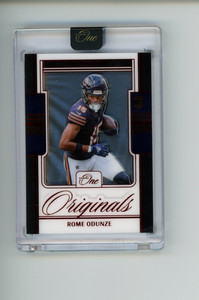 2024 Panini One Rome Odunze #OO-ROE Rookie RC Originals Red Parallel 35/49