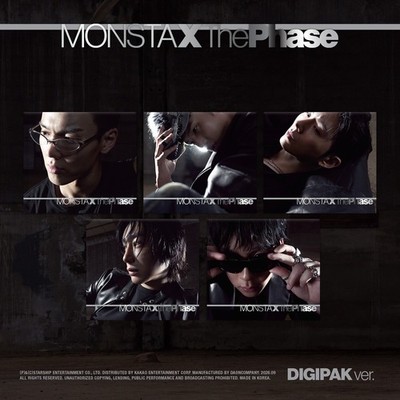 MONSTA X EP Album [The Phase] DIGIPAK 5Ver SET CD+P.Book+P.Card+Mini Poster+Gift