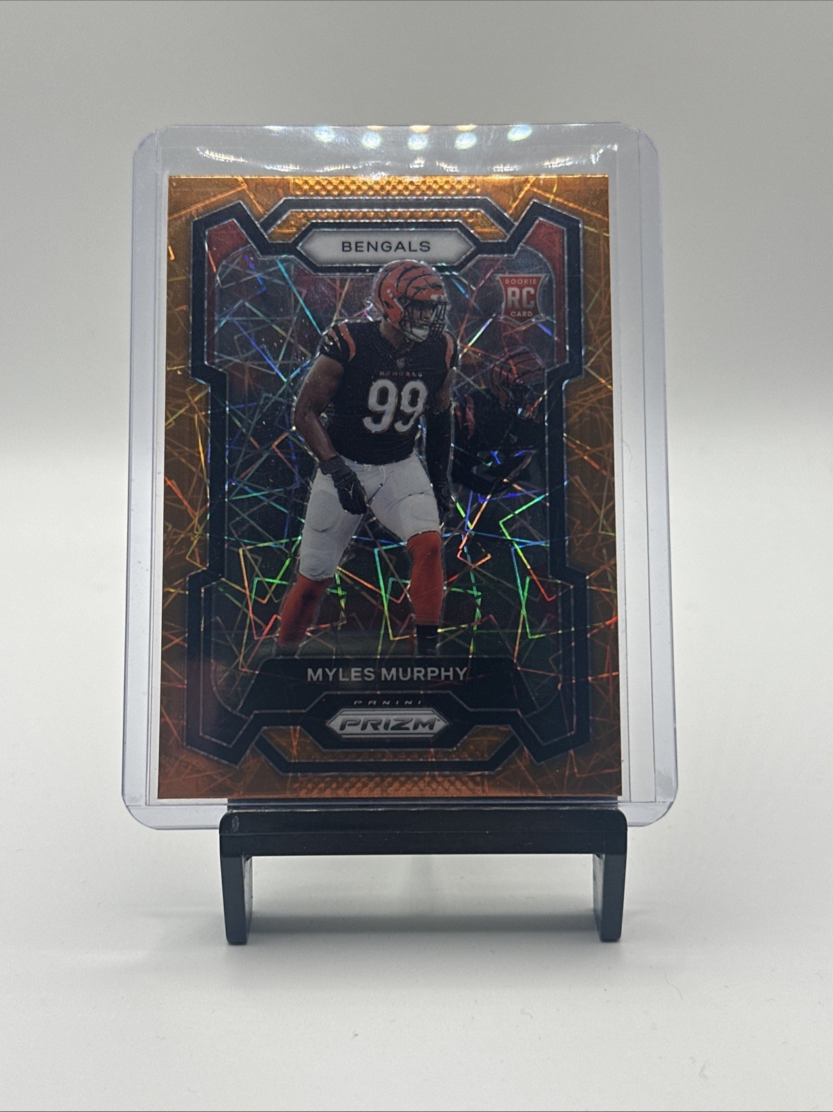 2023 Panini Prizm Myles Murphy Orange Laser Prizm Rookie RC #320 Bengals