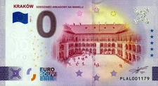 Zero Euro Note - 0 Euro Note - Poland - Krakow 2025-2