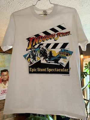 Vintage 1989 Indiana Jones Epic Stunt Spectacular T Shirt L