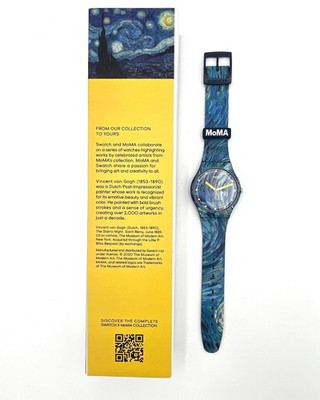 Swatch Watch Limited Edition MOMA THE STARRY NIGHT BY VINCENT VAN
