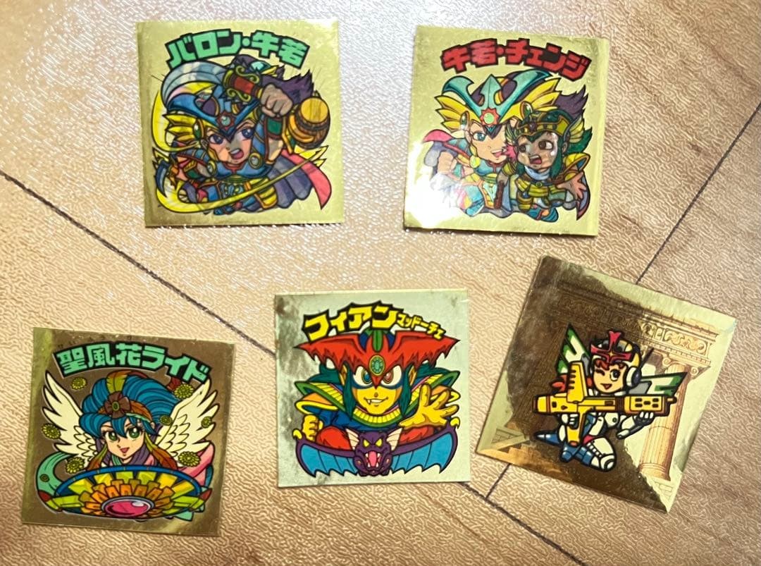 Bikkuriman Seal Collection Set of 5 Showa Era Vintage Used