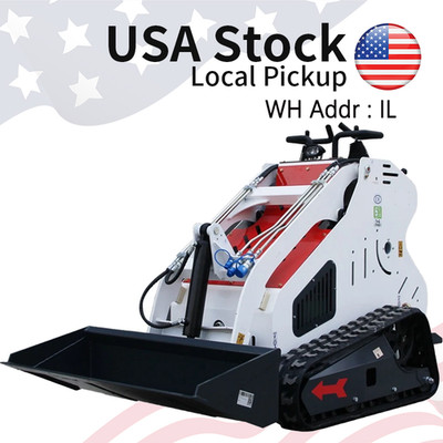 USA STOCK, 13.5HP Hydraulic Mini Skid Steer Loader, Upgraded Cool B&S Engine