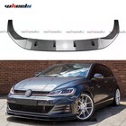 FRONT SPLITTER SPOILER LIP BODY KIT CARBON STYLE FOR VW GOLF MK7 MK7.5 2013-2016