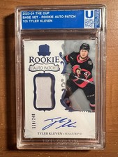 Upper Deck 2023-24 The Cup Rookie Auto Patch Tyler Kleven Ottawa Senators /249