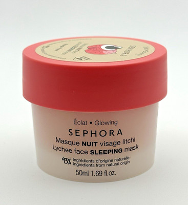 Sephora Collection Lychee Face Sleeping Mask 1.69oz/ 50mL NEW Sealed Jar