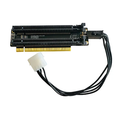 PCI-E 4.0 x16 1 to 2 Expansion Card Gen4 Split Card PCIe-Bifurcation 16X to x8x8