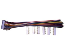6 Sets JST XH 2.54mm 10 Pin Female Connector with 200mm 26AWG Flat Wires
