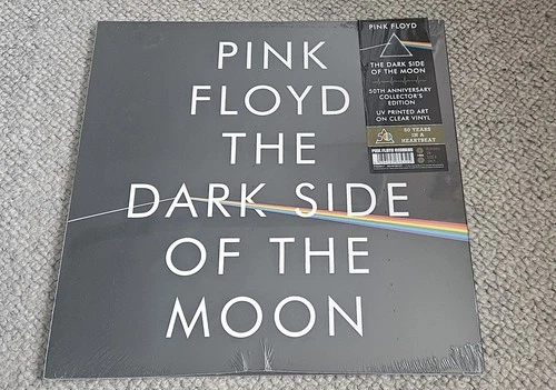 SEALED Pink Floyd Dark Side Of The Moon 50th Anniversary Clear Vinyl UV NEW