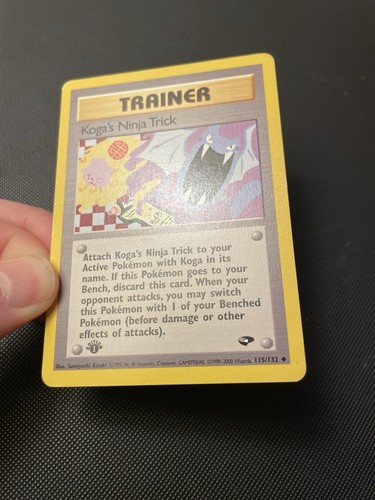 1st Edition Koga’s Ninja Trick 115/132 - Gym Challenge WotC Vintage - Bild 4 von 9