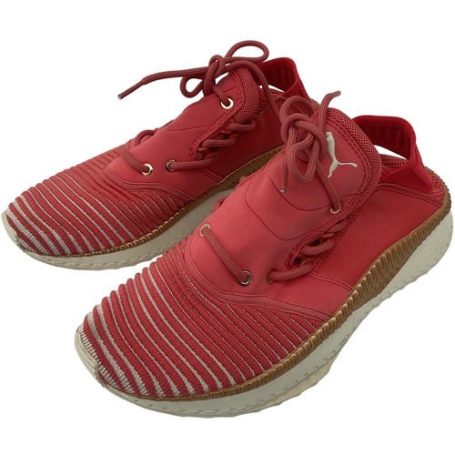 Puma Tsugi Shinsei korallenrosa sportliche Turnschuhe Damenschuhe Größe 8 gebraucht " - Bild 1 von 6