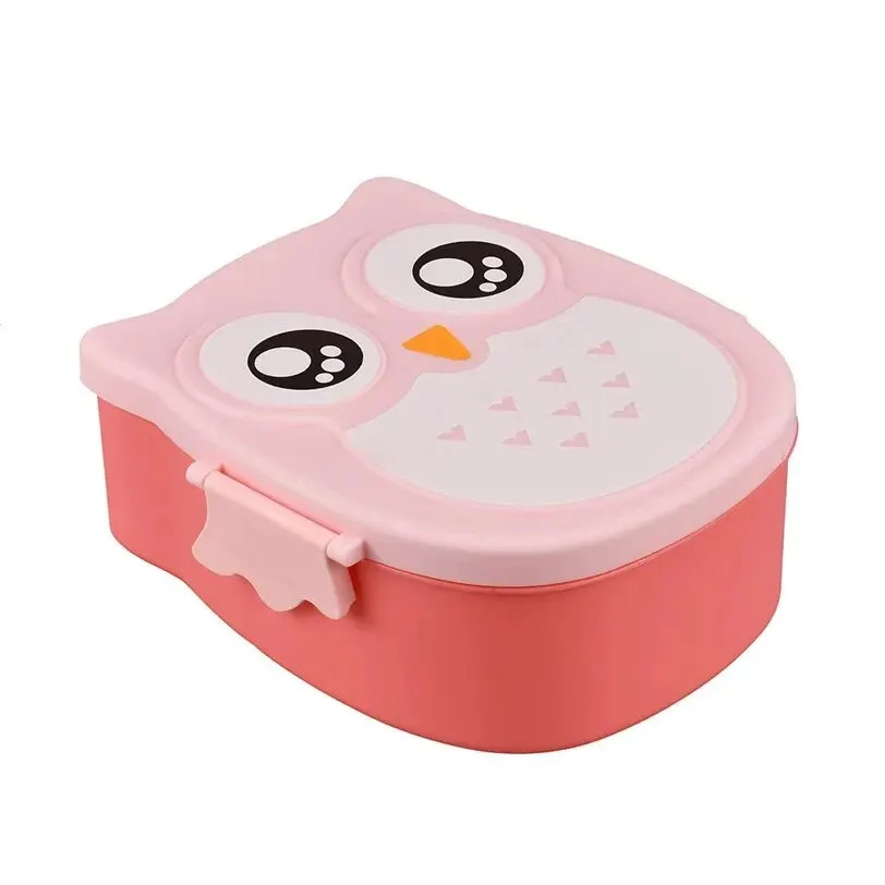 Owl Shaped With Compartments Food Container Lids Almacenamiento Cocina