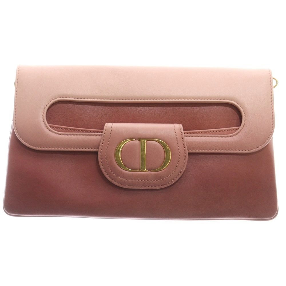 Borsa pochette Christian Dior CD logo pelle rosa vintage autentica dal...