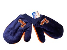 Vintage Chicago Bears TRUDY Mittens Fleece Sherpa Interior Adult Gloves Blue