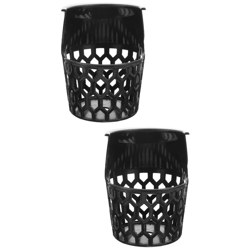 Durable Black Plastic Billiard Basket Storage Holder Drop Ball Pool Table Net