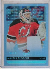 2014-15 Fleer Ultra hockey Martin Brodeur Platinum Medallion 30/99 card JERSEY #