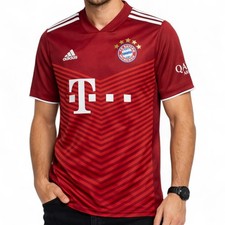 Adidas FC Bayern München Trikot Herren M Rot Heimtrikot Saison 2021/2022