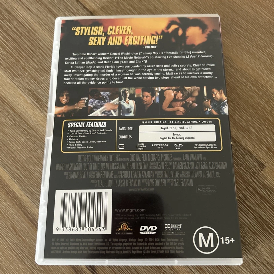 Out of Time (DVD, 2003) - image 2 of 3